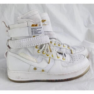Nike‎ SF-Air force 1 "Lunar New Year" Edition - Mens US 9.5 White